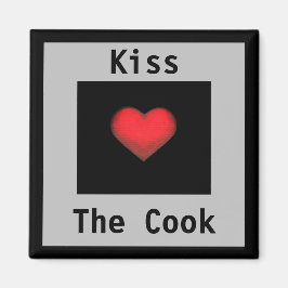 キスザ調理師グレー&ブラックマグネット マグネット