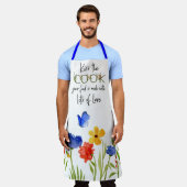 キスザ調理師フローラエプロン エプロン (着用した状態)