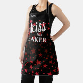 キスザ調理師フードシェフキッチンスターベイカーグリッター エプロン (インサイチュ)