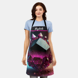 キスザ調理師フードシェフキッチンBBQベイカークリスタル エプロン