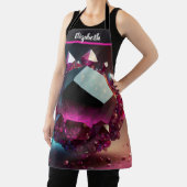 キスザ調理師フードシェフキッチンBBQベイカークリスタル エプロン (インサイチュ)