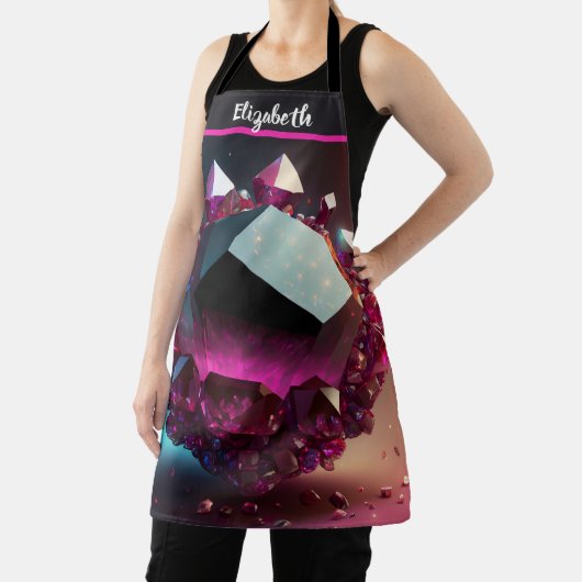 キスザ調理師フードシェフキッチンBBQベイカークリスタル エプロン (インサイチュ)