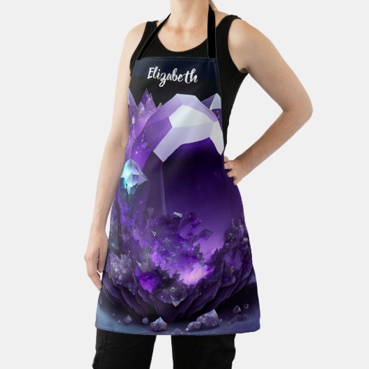 キスザ調理師フードシェフキッチンBBQベイカークリスタル エプロン (インサイチュ)