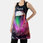 キスザ調理師フードシェフキッチンBBQベイカークリスタル エプロン (インサイチュ)