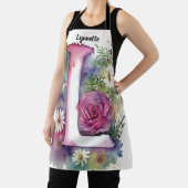 キスザ調理師フードシェフキッチンBBQベイカーモノグラム エプロン (インサイチュ)