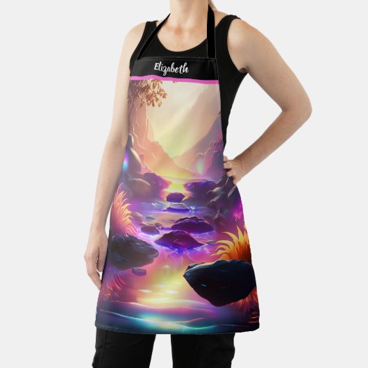 キスザ調理師フードシェフキッチンBBQベーカーファンタジー エプロン (インサイチュ)