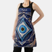 キスザ調理師フードシェフキッチンBBQベーカー悪い目 エプロン (インサイチュ)