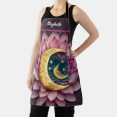 キスザ調理師フードシェフキッチンBBQベーカー月 エプロン (インサイチュ)