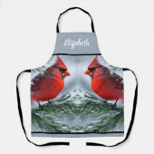 キスザ調理師フードシェフキッチンBBQベーカー（鳥）ショウジョウコウカンチョウ エプロン (正面)