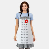 キスザ調理師 エプロン (着用した状態)