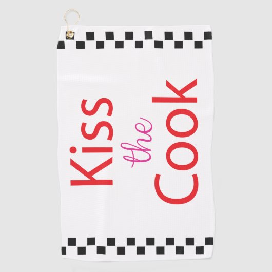 キスザ調理師 ゴルフタオル (正面)