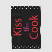 キスザ調理師 ゴルフタオル (正面)