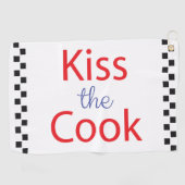 キスザ調理師 ゴルフタオル (横)