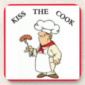 「キスザ調理師」シェフ コースター (正面)