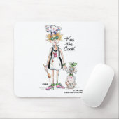 "キスザ調理師"スケッチ彼女は疲れている、親切である マウスパッド (マウス)