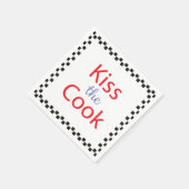 キスザ調理師 スタンダードカクテルナプキン (角)