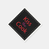 キスザ調理師 スタンダードカクテルナプキン (角)