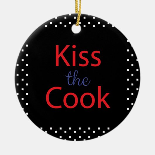 キスザ調理師 セラミックオーナメント (正面)