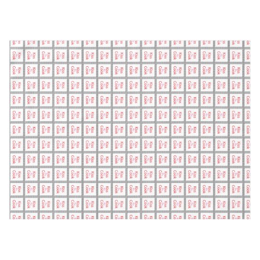 キスザ調理師 テーブルクロス (正面(横))