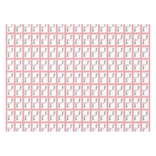 キスザ調理師 テーブルクロス (正面(横))