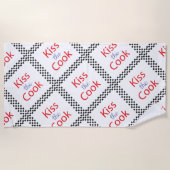 キスザ調理師 ビーチタオル (正面)