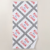 キスザ調理師 ビーチタオル (正面)