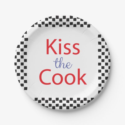 キスザ調理師 ペーパープレート (正面)
