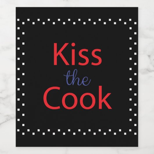 キスザ調理師 ワインラベル (シングルラベル)