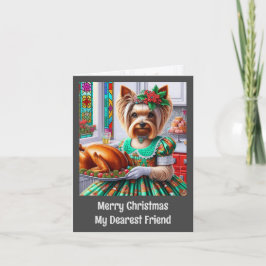 キストマスカード | Australian Silky Terrier Dogクリスマス カード
