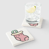 キストマストッキング ストーンコースター (横)