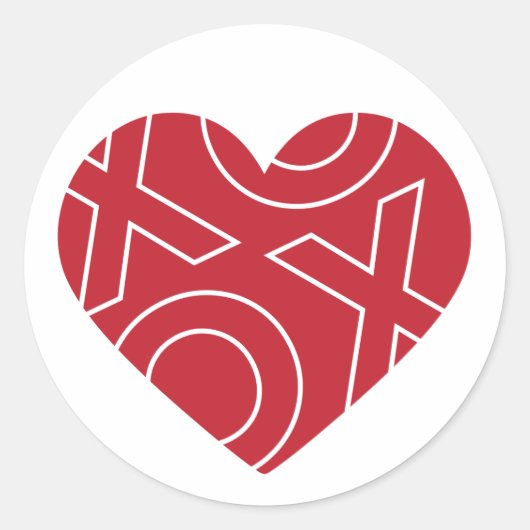 キスハグハートシール ラウンドシール (正面)