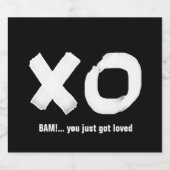 キスハグ白黒ビールラベル ビールラベル (シングルラベル)