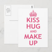 キスハグ&メイクアップ ポストカード (正面/裏面)