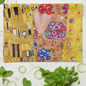 キスバイグスタフクリムトヴィンテージアールヌーボー キッチンタオル (折り畳み)