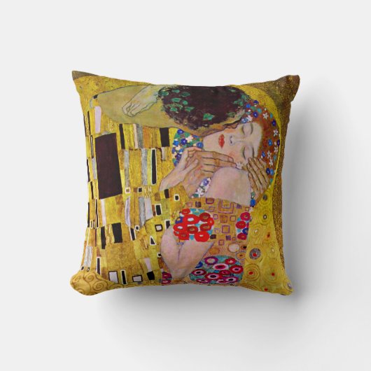 キスバイグスタフクリムトヴィンテージアールヌーボー クッション (正面)