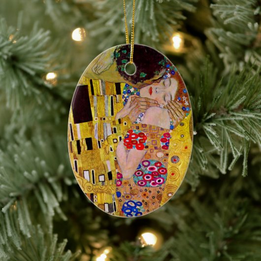 キスバイグスタフクリムトヴィンテージアールヌーボー セラミックオーナメント (ツリー)