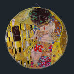 キスバイグスタフクリムトヴィンテージアールヌーボー ダーツボード<br><div class="desc">究極の愛絵画の、バレンタインデーの美しい祝デザインと共に!グスタフクリムトのキス(詳細)(1907-1908)はヴィンテージ時代の象徴的な芸術の愛とロマンス素晴らしの愛とロマンスの作品でビクトリアンす絵画。ブロンズの背景に対してキスを共有し、様々な色合いのロマンチックなカップルを特徴づけている。アーティストについて：グスタフクリムト(1862-1918)はオーストリアの象徴主義の画家で、ウィーンアールヌーボー運動の最も著名なメンバーの一人だった。</div>