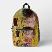 キスバイグスタフクリムトヴィンテージアールヌーボー プリントバックパック (正面)