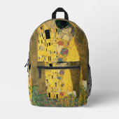 キスバイグスタフクリムトヴィンテージアールヌーボー プリントバックパック (正面)