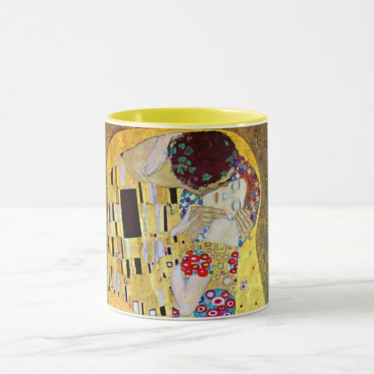 キスバイグスタフクリムトヴィンテージアールヌーボー マグカップ (中央)