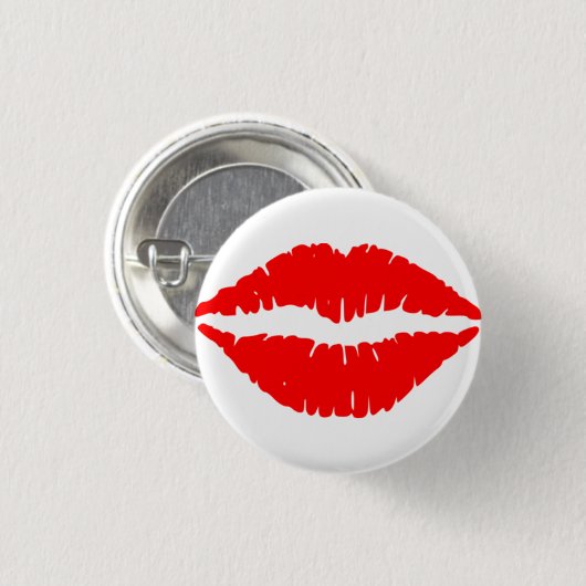 キスバッジ(小) 缶バッジ (正面&裏面)