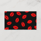 キスパターン黒赤 名刺 (裏面)