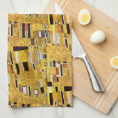 キスパターンbyグスタフクリムト,アールヌーボー キッチンタオル (四つ折り)