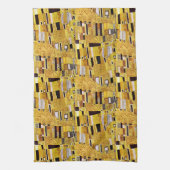 キスパターンbyグスタフクリムト,アールヌーボー キッチンタオル (縦)