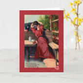 キスビクトリアンはがきグリーティングカード カード (黄色い花)