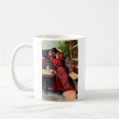 キスビクトリアン葉書マグカップ コーヒーマグカップ (左)