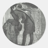 キスビクトリアン/ゴシック風の翼の吸血鬼 ラウンドシール (正面)