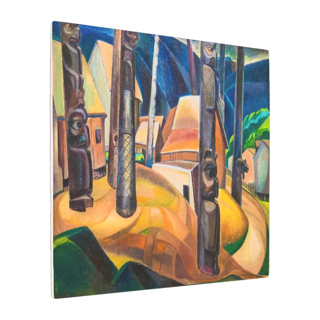 キスピアックスヴィレッジ | Emily Carr | メタルプリント (アングル)