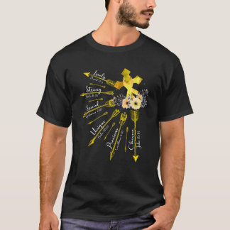 キスピナビフィダ認識度月の衣装クリスチャン Tシャツ