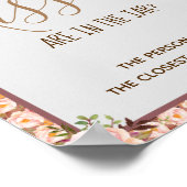 キスピンクブライダルシャワーゲームの数 ポスター (角)